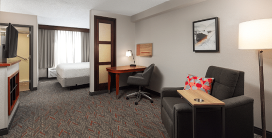 King Bed Studio Suite with Recliner Chair Picture